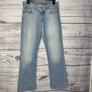 Lucky Brand Button Fly Boot Cut Jeans Light Wash 4/27